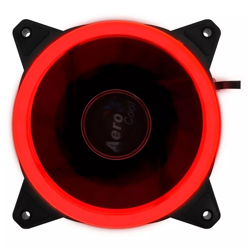 Ventilador para caja de ordenador Aerocool Rev RGB 12 cm Negro