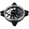 Ventilador para caja de ordenador Aerocool Rev RGB 12 cm Negro