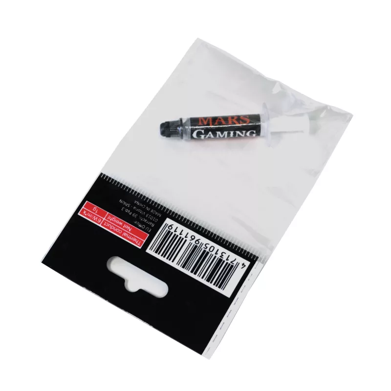 Pasta térmica para PC Mars Gaming MT0 1g 6W Temperatura 30-280º Máxima seguridad