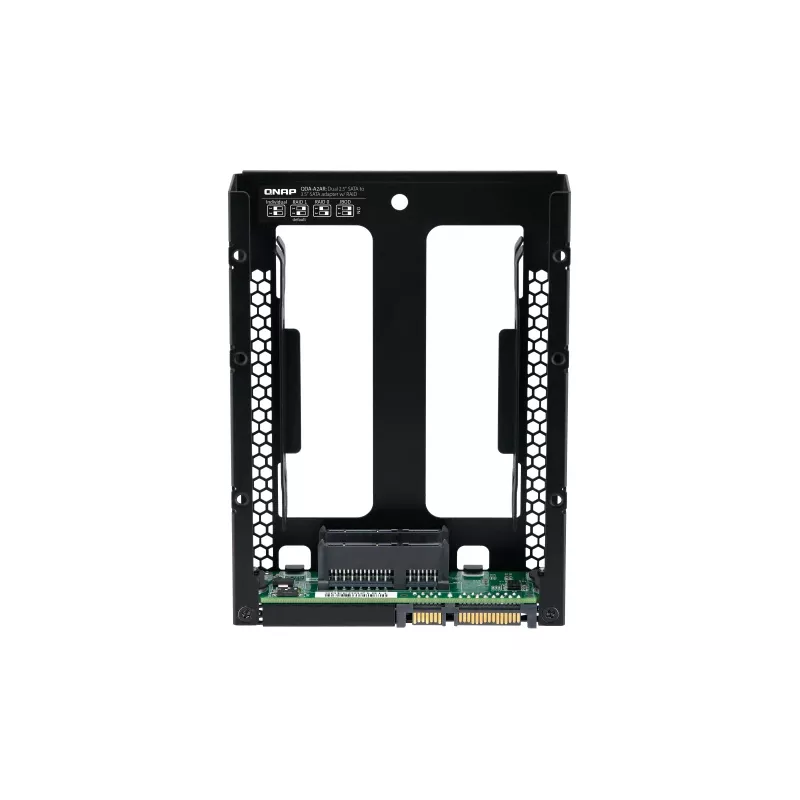 QNAP QDA-A2AR - Caja RAID interna - 3.5 a 2 x 2.5 (8,9 cm a 2 x 6,4 cm) - RAID 0, 1, JBOD - SATA 6Gb/s