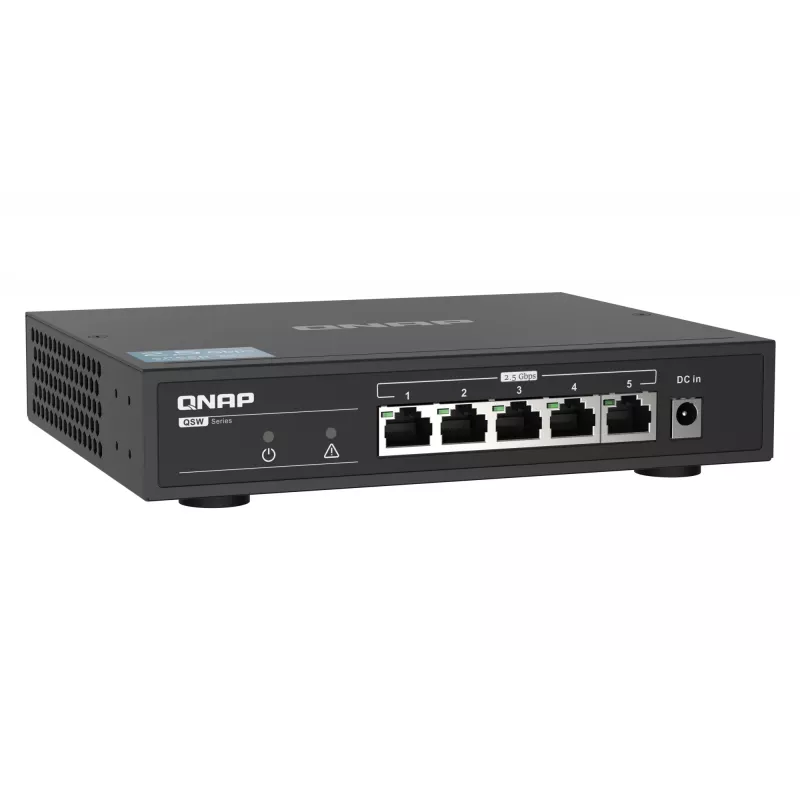 QNAP QSW-1105-5T switch no administrado de 5 puertos, 5x 2.5GbE