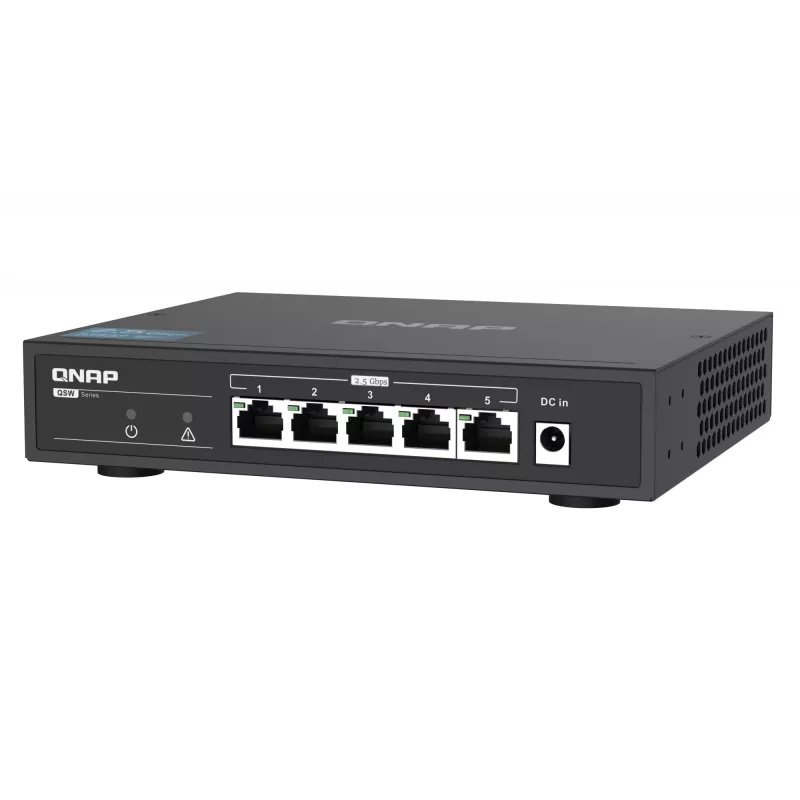 QNAP QSW-1105-5T switch no administrado de 5 puertos, 5x 2.5GbE