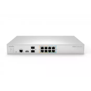 EnGenius pasarela de seguridad gestionada en nube 2 x 2,5 GbE LAN y 6 x 2,5 GbE WAN y 2 puertos SFP+