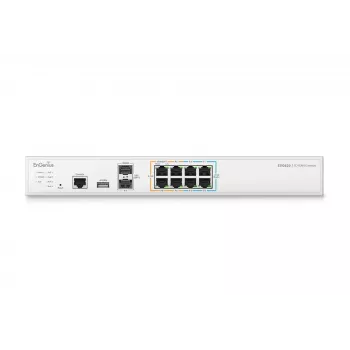 EnGenius pasarela de seguridad gestionada en nube 2 x 2,5 GbE LAN y 6 x 2,5 GbE WAN y 2 puertos SFP+