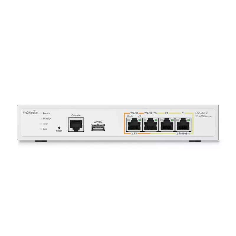 EnGenius pasarela de seguridad gestionada en nube 2 x 2.5 GbE LAN y 2 x 2.5 GbE WAN