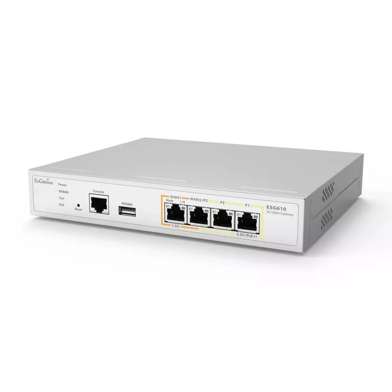 EnGenius pasarela de seguridad gestionada en nube 2 x 2.5 GbE LAN y 2 x 2.5 GbE WAN