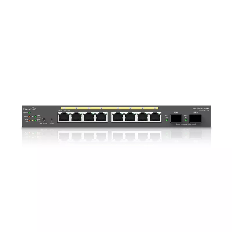 Switch gestionado EnGenius FitSwitch 8 PoE 8 puertos Gigabit Ethernet