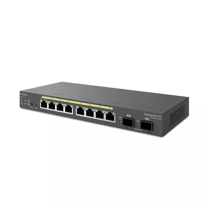Switch gestionado EnGenius FitSwitch 8 PoE 8 puertos Gigabit Ethernet