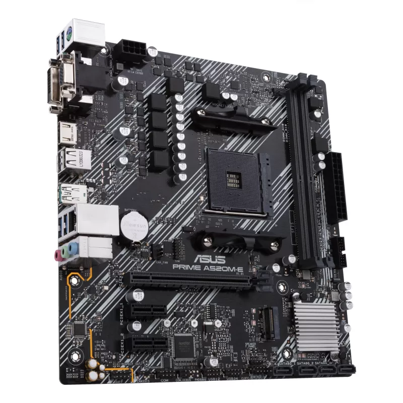 Placa base ASUS PRIME A520M-E/CSM, AMD A520, Socket AM4, micro ATX