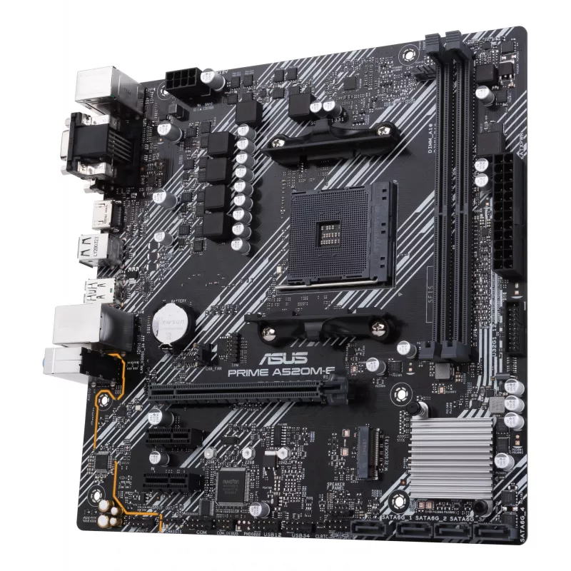 Placa base ASUS PRIME A520M-E/CSM, AMD A520, Socket AM4, micro ATX