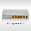 Zyxel MG-105 no gestionado 2.5G Ethernet (100/1000/2500) Steel