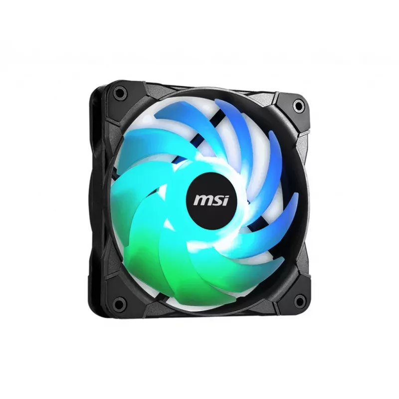 Kit de ventiladores MSI MAX F12A-3 120mm ARGB - accesorio para carcasa '3 ventiladores ARGB PWM de 120mm, 600-1500 rpm, Mystic Lighting Sync'