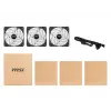 Kit de ventiladores MSI MAX F12A-3 120mm ARGB - accesorio para carcasa '3 ventiladores ARGB PWM de 120mm, 600-1500 rpm, Mystic Lighting Sync'