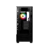 Caja para PC gaming MSI MAG FORGE 111R Mid Tower 'negra, 1 ventilador ARGB PWM de 120mm, hub ARGB 1-6, Mystic Light Sync, panel de cristal templado, ATX, mATX, mini-ITX'