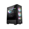 Caja para PC gaming MSI MAG FORGE 111R Mid Tower 'negra, 1 ventilador ARGB PWM de 120mm, hub ARGB 1-6, Mystic Light Sync, panel de cristal templado, ATX, mATX, mini-ITX'