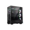 Caja para PC gaming MSI MAG FORGE 111R Mid Tower 'negra, 1 ventilador ARGB PWM de 120mm, hub ARGB 1-6, Mystic Light Sync, panel de cristal templado, ATX, mATX, mini-ITX'