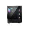 Caja para PC gaming MSI MAG FORGE 111R Mid Tower 'negra, 1 ventilador ARGB PWM de 120mm, hub ARGB 1-6, Mystic Light Sync, panel de cristal templado, ATX, mATX, mini-ITX'