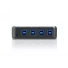 Dispositivo de uso compartido de periféricos USB 3.0 ATEN de 4 puertos, 5 Gbit/s, Micro-USB Type-B, negro, plástico, 0 - 40 °C, -20 - 60 °C