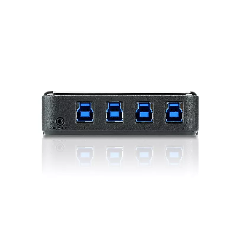 Dispositivo de uso compartido de periféricos USB 3.0 ATEN de 4 puertos, 5 Gbit/s, Micro-USB Type-B, negro, plástico, 0 - 40 °C, -20 - 60 °C