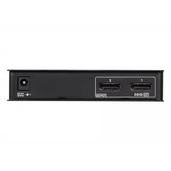 Splitter ATEN de 2 puertos 4K DisplayPort 1.2a, DisplayPort, 2x DisplayPort, 4096 x 2160 píxeles, negro, metal, 4K Ultra HD