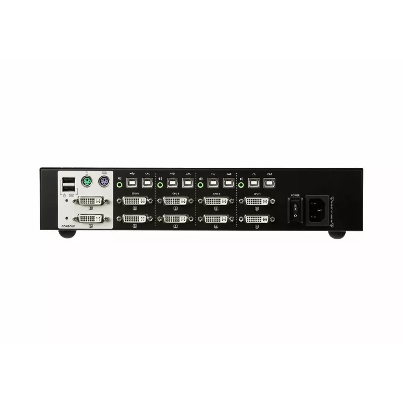 KVM seguro ATEN de 4 puertos USB DVI Dual Display