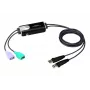 Switch KM ATEN de 2 puertos USB Boundless con cable CS62KM