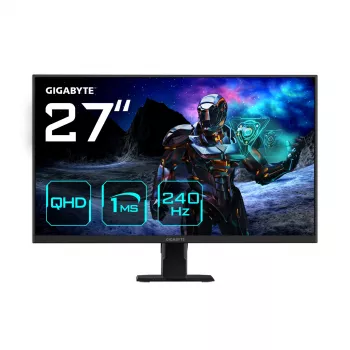 Monitor gaming GIGABYTE GS27Q X 27 pulgadas QHD - 2560 x 1440, 240 Hz, 1 ms, 250 cd/m², FreeSync Premium Pro, HDR Ready, HDMI 2.0, DisplayPort 1.4
