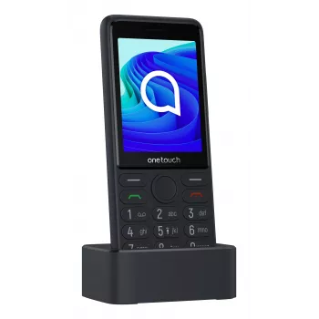 TCL OneTouch 4042S teléfono básico Dual SIM con base de carga, gris
