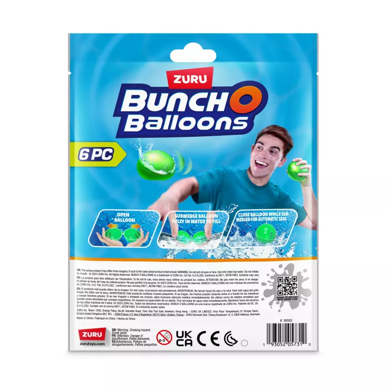 Bunch O Balloons globos de agua reutilizables pack de 6 ZURU