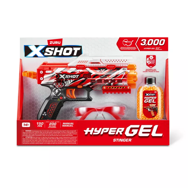 XSHOT Hyper Gel Stinger bláster (3.000 bolas Hyper Gel) ZURU