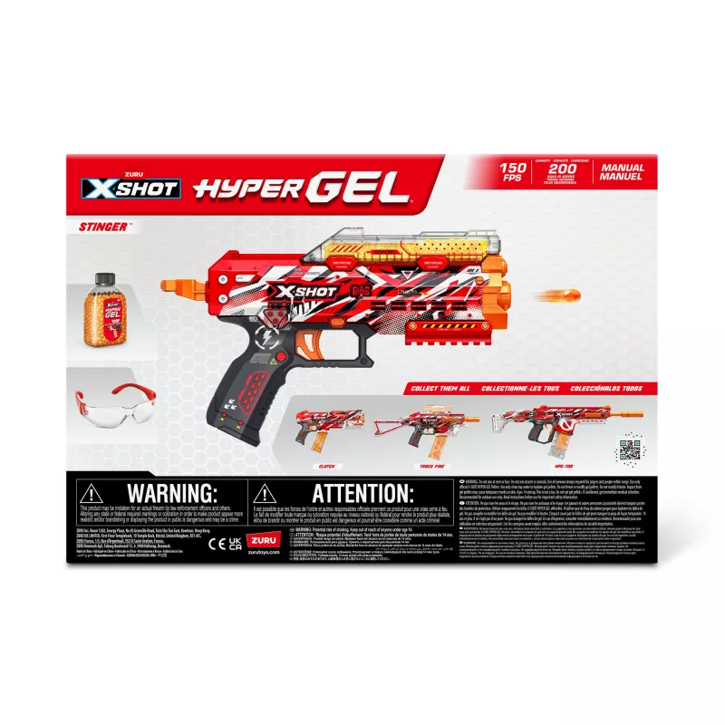 XSHOT Hyper Gel Stinger bláster (3.000 bolas Hyper Gel) ZURU