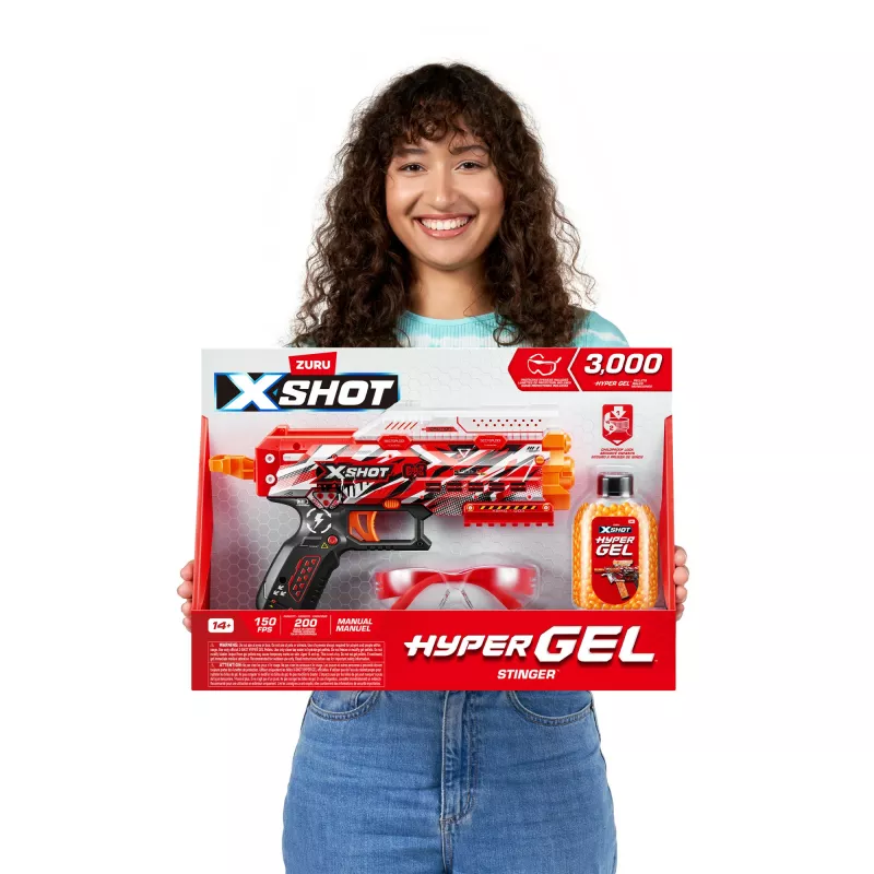 XSHOT Hyper Gel Stinger bláster (3.000 bolas Hyper Gel) ZURU