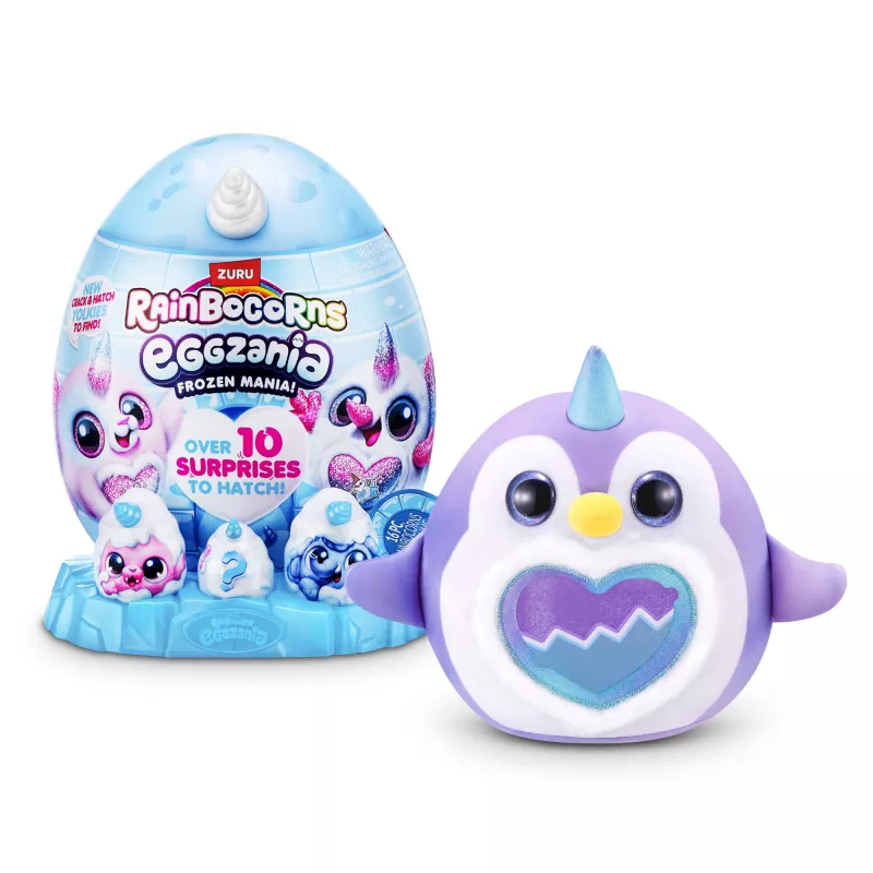 Peluche Zuru Rainbocorns Eggzania Frozen Mania — peluche de animal, multicolor, a partir de 3 años
