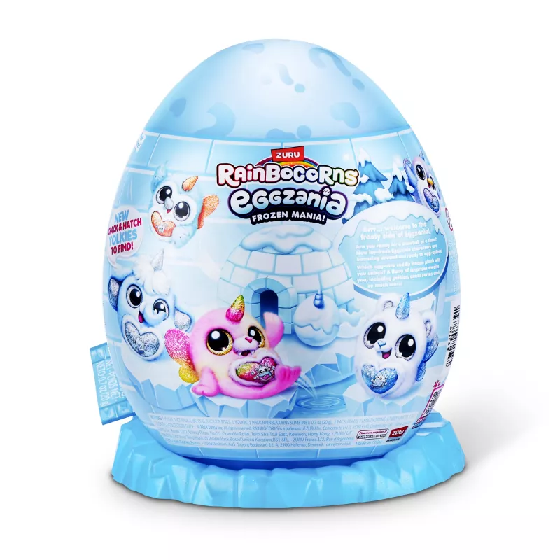 Peluche Zuru Rainbocorns Eggzania Frozen Mania — peluche de animal, multicolor, a partir de 3 años