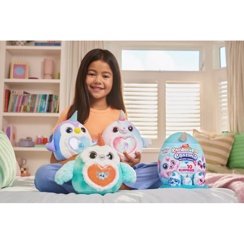 Peluche Zuru Rainbocorns Eggzania Frozen Mania — peluche de animal, multicolor, a partir de 3 años