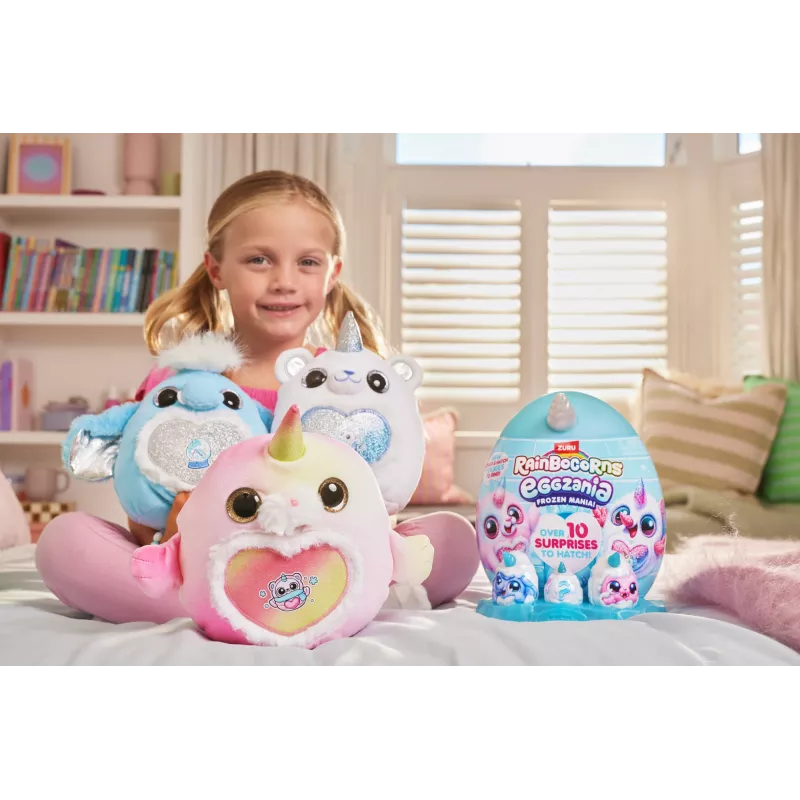 Peluche Zuru Rainbocorns Eggzania Frozen Mania — peluche de animal, multicolor, a partir de 3 años