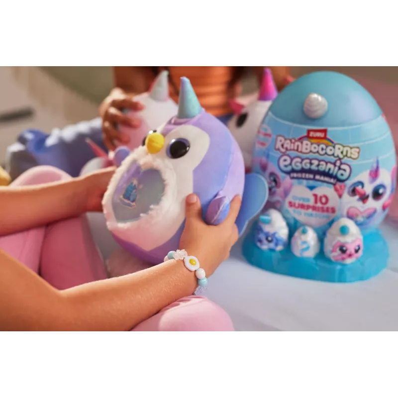 Peluche Zuru Rainbocorns Eggzania Frozen Mania — peluche de animal, multicolor, a partir de 3 años