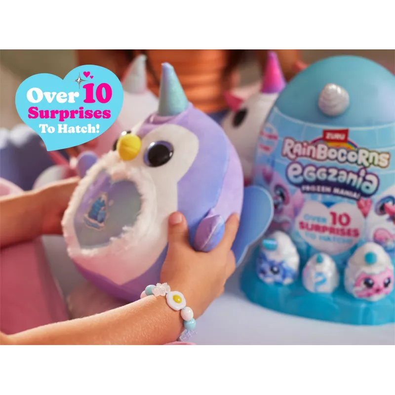 Peluche Zuru Rainbocorns Eggzania Frozen Mania — peluche de animal, multicolor, a partir de 3 años