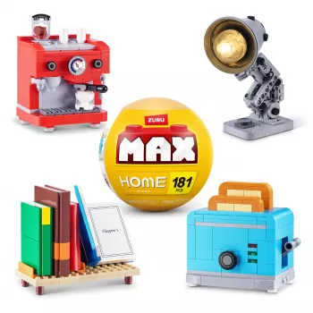 MAX Build more Premium Home Building Bricks Collection, bloques de construcción, 8 año(s), plástico, 181 uds., 197 g