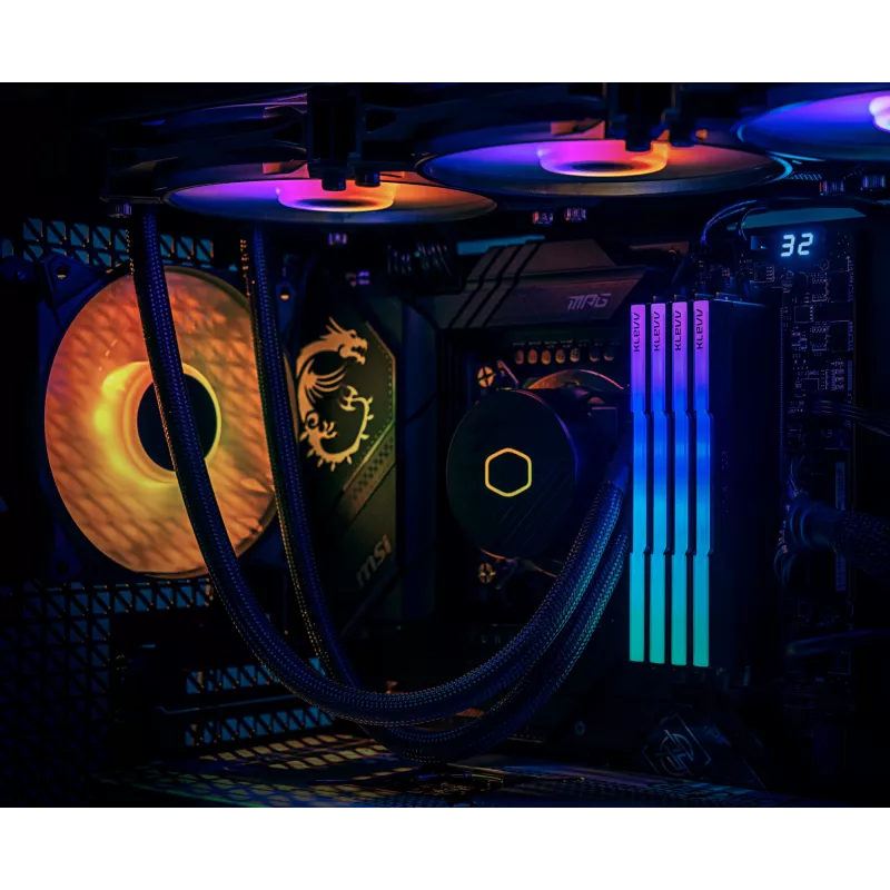 Klevv 64GB (2 x 32GB) 6000MHz CL30 módulo de memoria RAM GAMING DDR5 30-36-36-76 CRAS V RGB