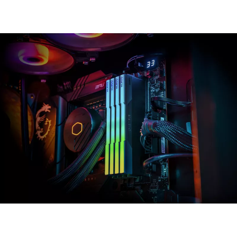 Klevv 64GB (2 x 32GB) 6000MHz CL30 módulo de memoria RAM GAMING DDR5 30-36-36-76 CRAS V RGB