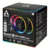 ARCTIC BioniX P120 A-RGB ventilador de caja de 120 mm, pack de 3, negro
