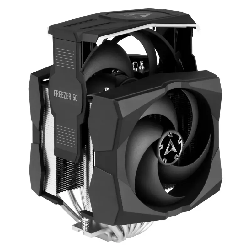 ARCTIC Freezer 50 incl. controlador A-RGB – disipador de CPU de doble torre multicompatible con A-RGB