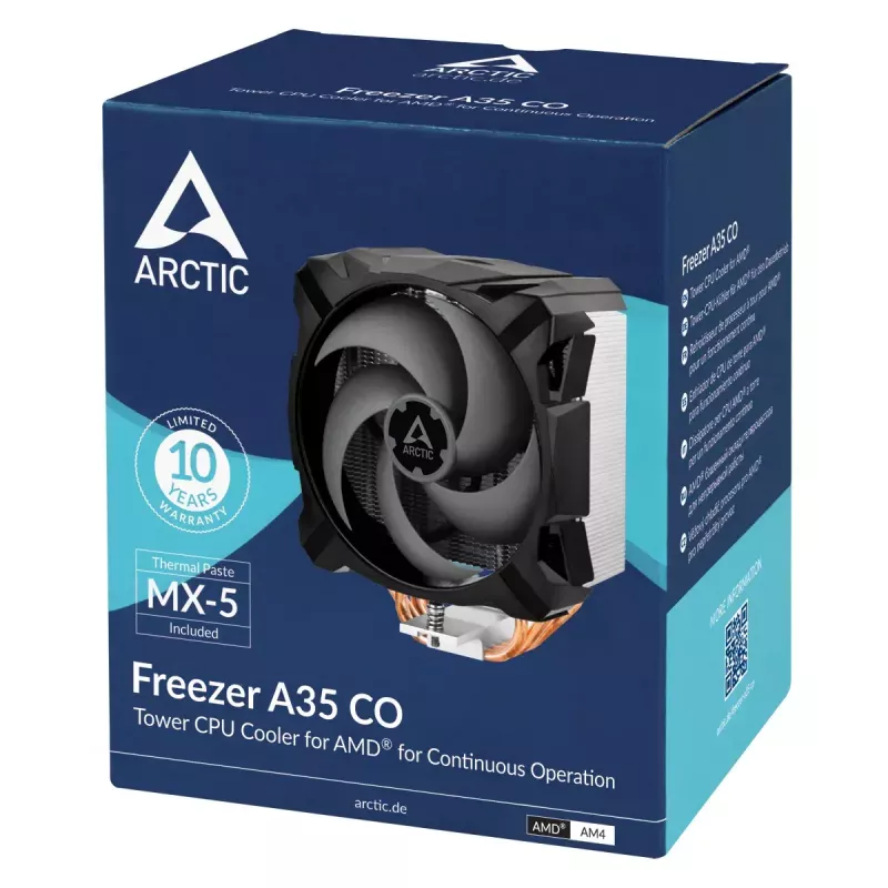 Disipador ARCTIC Freezer A35 CO AMD de torre para CPU 200-1800 RPM 0,3 sone