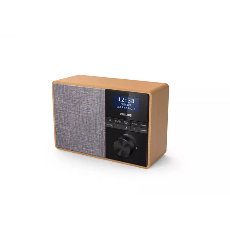 Radio portátil Philips TAR5505/10 Digital Negro, Gris, Madera
