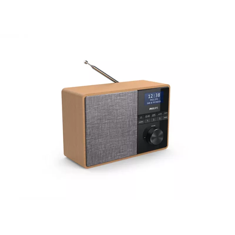 Radio portátil Philips TAR5505/10 Digital Negro, Gris, Madera