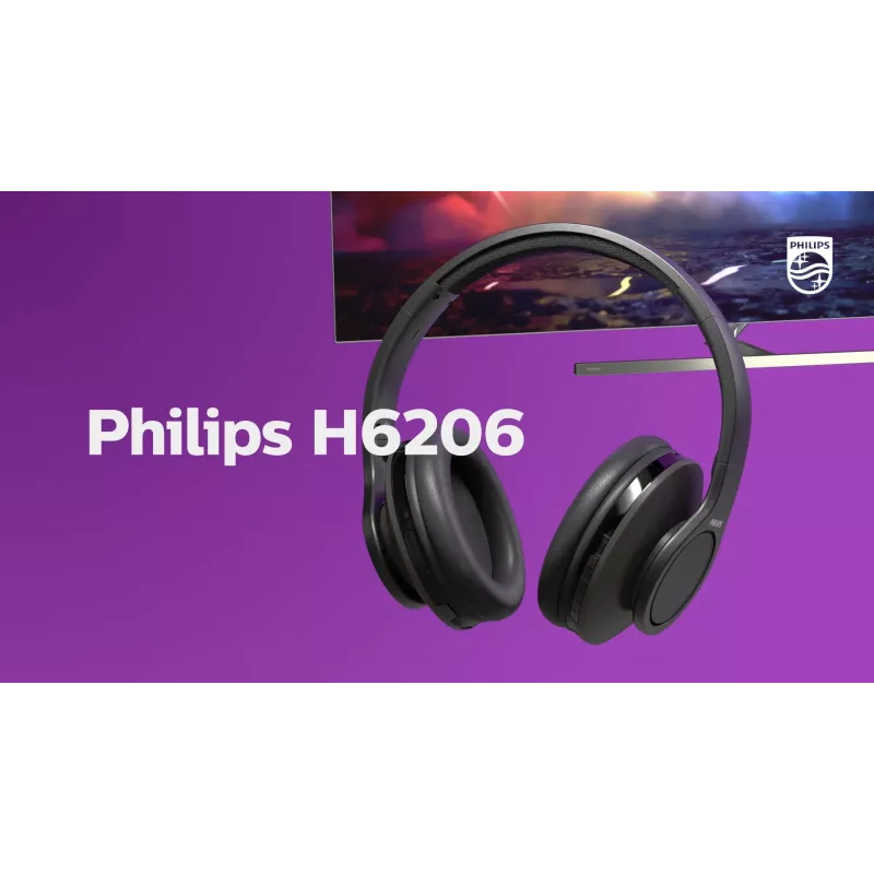 Auriculares/headset Philips 6000er Serie TAH6206BK/00 inalámbricos diadema música Bluetooth negro