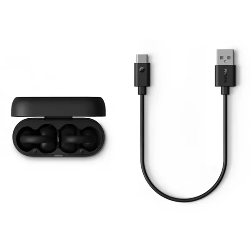 Auriculares/headset Philips 2000er-Serie TAQ2000BK True Wireless Stereo (TWS) de clip, Open-Ear llamadas/música Bluetooth negro