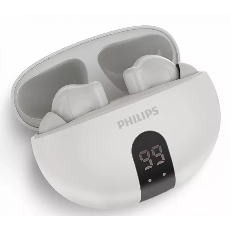 Auriculares inalámbricos in-ear Philips TAT2520WT/00 — Bluetooth, para llamadas y música, 20–20000 Hz, 10 m de alcance, blanco, 40 g
