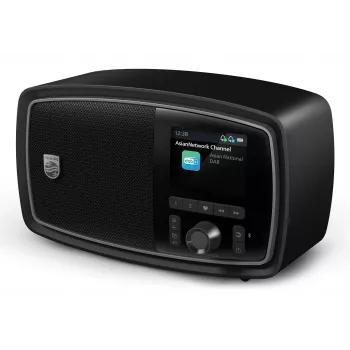 Radio portátil Philips TAV2000DB analógica y digital negra